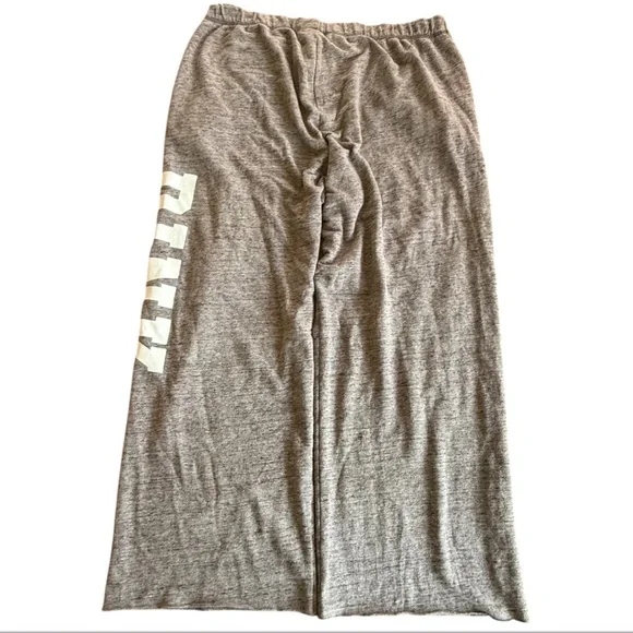 PINK VICTORIA’S SECRET HEATHER GRAY LACE-UP LIGHTWEIGHT LOGO SWEATPANTS *LARGE - Picture 2 of 16